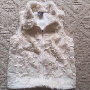 The North Face Cream Fleece Vest